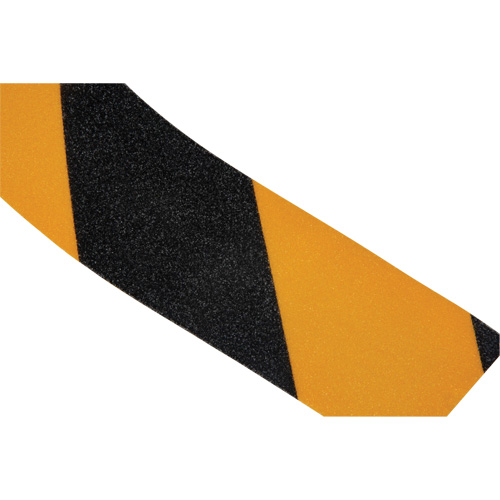 Ruban antid&eacute;rapant, 2" x 60', Noir & jaune Sécurité Médic