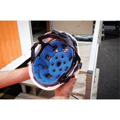 BOLT Safety Helmet Cooling Liner, Blue Sécurité Médic