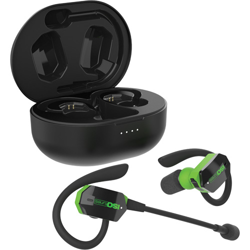 &eacute;couteurs Bluetooth UltraComm Aware noir & vert Sécurité Médic
