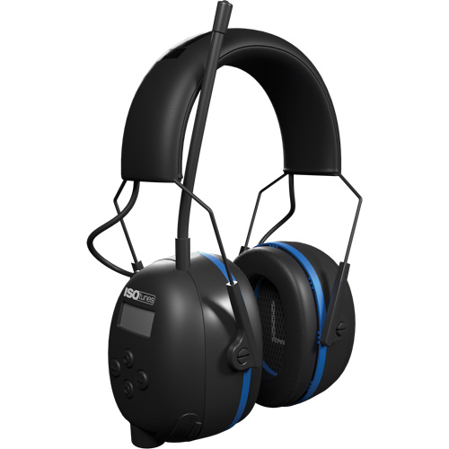 Black & Blue Air Defender AM/FM BT Earmuffs, Headband Style, 25 dB Sécurité Médic