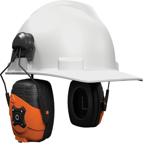 Safety Orange Link 2.0 Bluetooth Earmuffs, Cap Mount Style, 21 dB Sécurité Médic