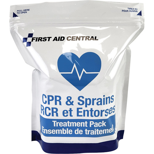 9-Piece CPR & Sprains Refill Pack for Emergency Response First Aid Kit Sécurité Médic