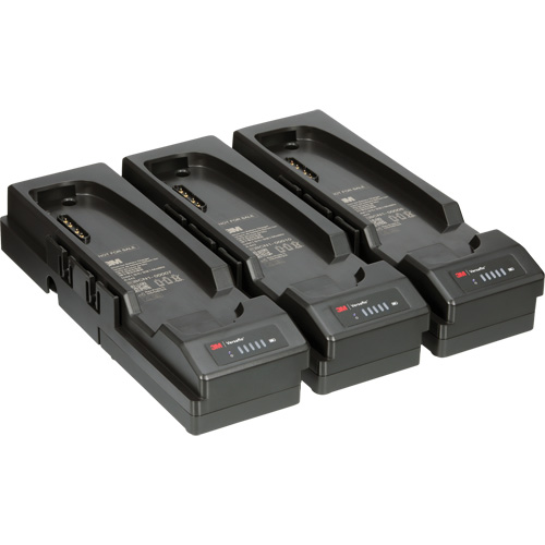 Emballage de chargeur de pile &agrave; trois postes Versaflo  pour TR-600 & TR-800 Sécurité Médic