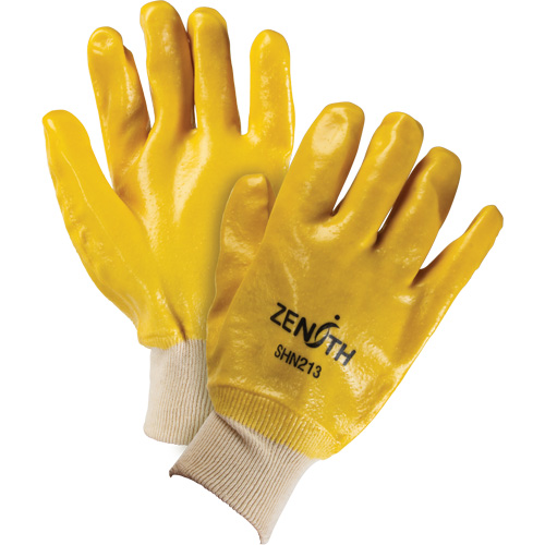 Gants &agrave; fini rugueux et r&eacute;sistants aux produits chimiques, Taille 9, 10" lo, PVC, Doublure en Interlock, 47-mil Sécurité Médic