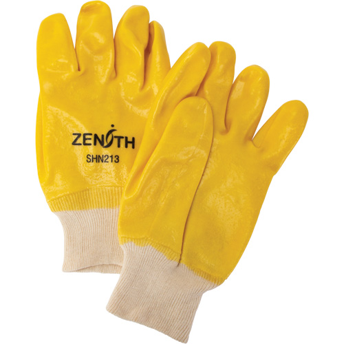 Gants &agrave; fini rugueux et r&eacute;sistants aux produits chimiques, Taille 9, 10" lo, PVC, Doublure en Interlock, 47-mil Sécurité Médic