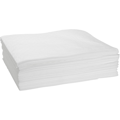 Bonded Sorbent Pad, Oil Only, 15" x 19", 10 gal. Absorbancy Sécurité Médic