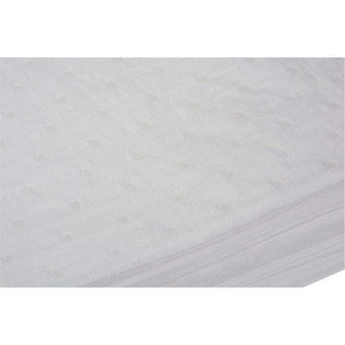 Bonded Sorbent Pad, Oil Only, 15" x 19", 10 gal. Absorbancy Sécurité Médic