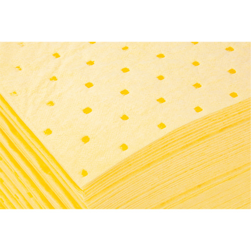 Bonded Sorbent Pads, Hazmat, 15" x 19", 8 gal. Absorbancy Sécurité Médic