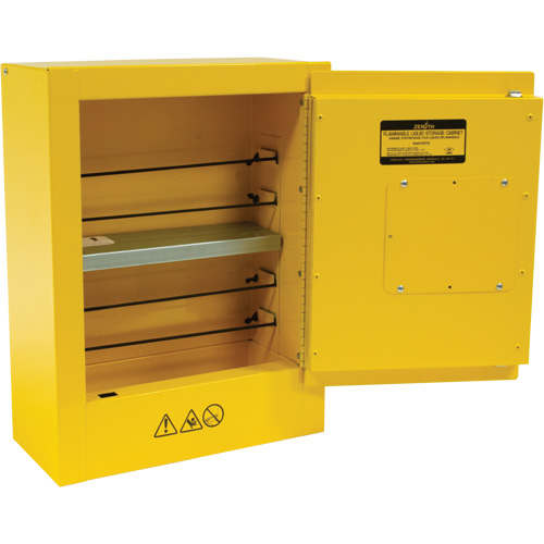 Armoire de s&eacute;curit&eacute; miniature pour produits inflammables, 2 gal., 1 Porte(s), 17" La x 22" h x 8" p Sécurité Médic
