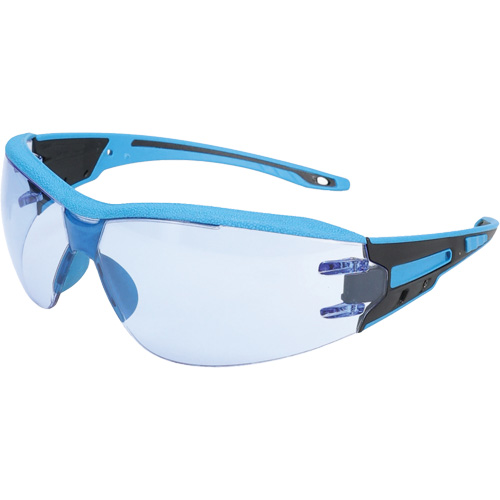 Captain Metal Detectable Rimless Safety Glasses, Light Blue Lens, Anti-Fog/Anti-Scratch, ANSI Z87+/Meets/Exceeds CSA Z94.3 Sécurité Médic