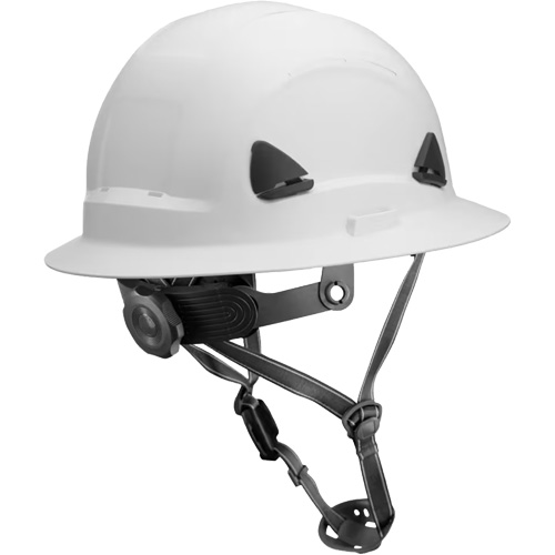 Casque Fibre Metal de style escalade avec bordure compl&egrave;te, R&eacute;pond aux normes CSA type 2, Suspension Rochet, Non ventil&eacute; Sécurité Médic