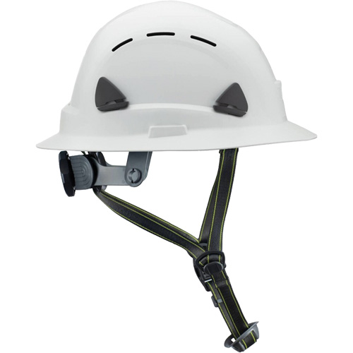 Casque Fibre Metal de style escalade avec bordure compl&egrave;te, R&eacute;pond aux normes CSA type 2, Suspension Rochet, Ventil&eacute; Sécurité Médic