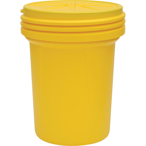 Lab Pack Plastic Barrel Drum with Screw-On Lid, 30 US gal., Mobile/Stationary Sécurité Médic