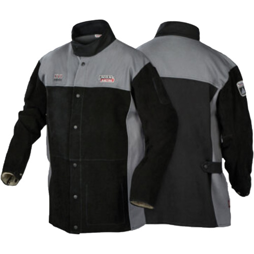XVI Series Heavy-Duty FR Welding Jacket, Leather, Medium, Black Sécurité Médic