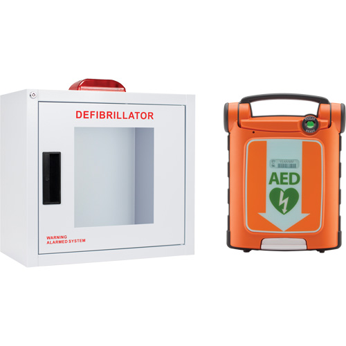 Trousse DEA Powerheart G5 avec armoire, Semi-automatique, Bilingue, Classe 3 Sécurité Médic
