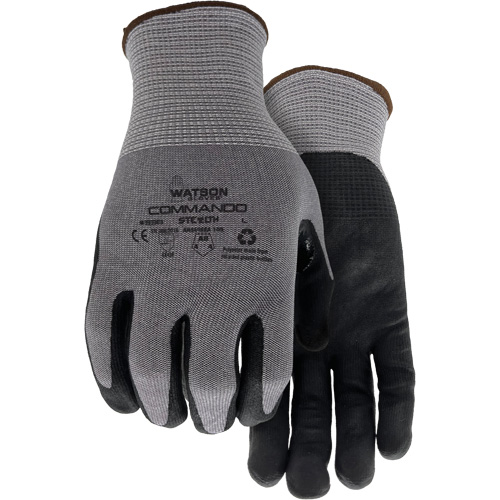 338 Commando Cut Resistant Gloves, Size Small, 18 Gauge, Foam Nitrile Coated, HPPE/Polyester/Spandex/Stainless Steel Shell, ASTM ANSI Level A8/EN 388 Level F Sécurité Médic