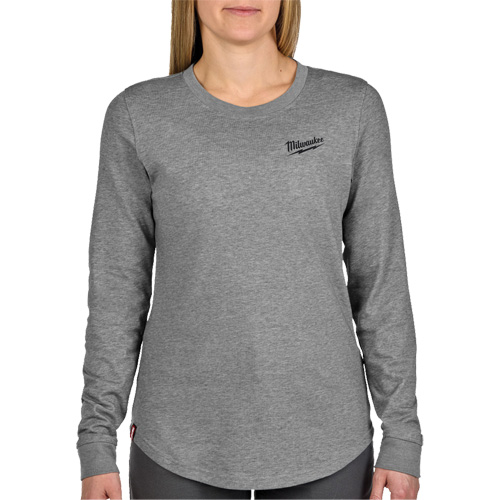 T-shirt hybride &agrave; manches longues FREEFLEX, Femmes, T-petit, Gris Sécurité Médic