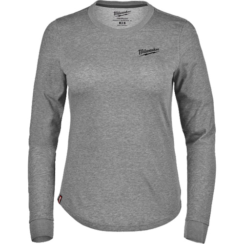 T-shirt hybride &agrave; manches longues FREEFLEX, Femmes, T-petit, Gris Sécurité Médic