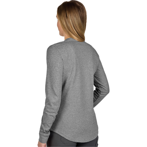 T-shirt hybride &agrave; manches longues FREEFLEX, Femmes, T-petit, Gris Sécurité Médic