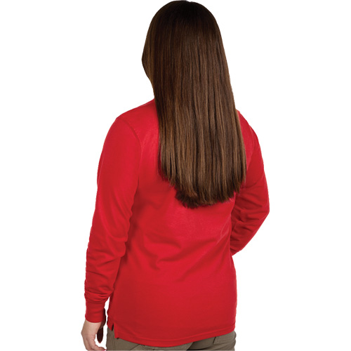 T-shirt &agrave; manches longues avec logo GRIDIRON, Femmes, T-petit, Rouge Sécurité Médic