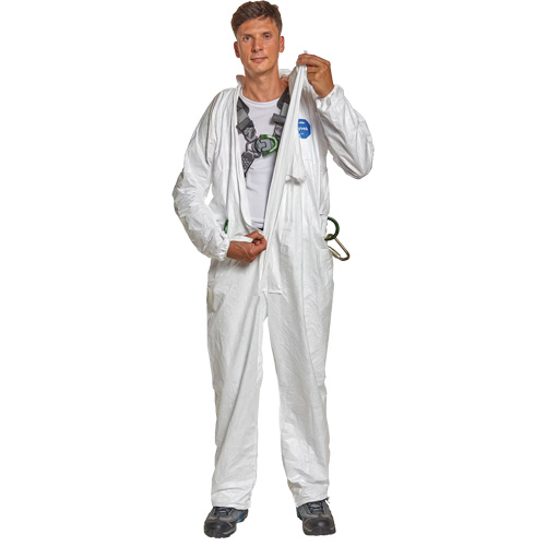 Harness-Compatible Disposable Coverall, Small, White, Tyvek&reg; 500 Sécurité Médic