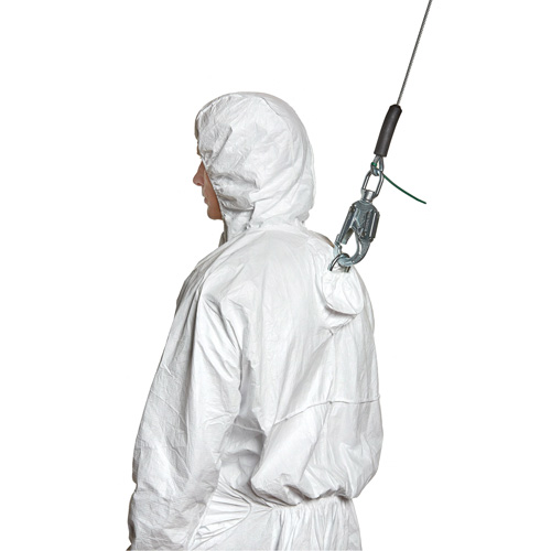 Harness-Compatible Disposable Coverall, Small, White, Tyvek&reg; 500 Sécurité Médic