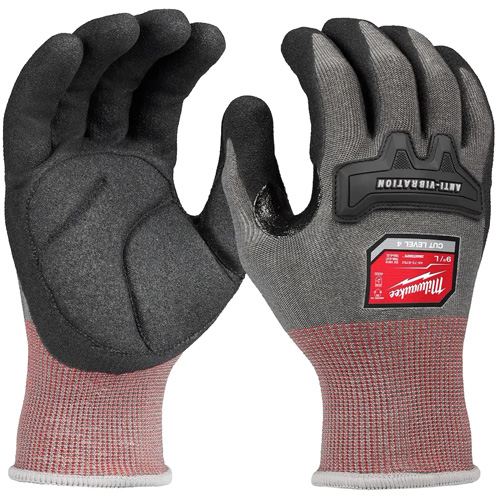 High-Dexterity Anti-Vibration Gloves, Size Small, Synthetic Palm Sécurité Médic