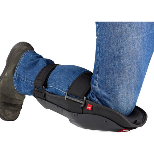 Genouill&egrave;re Dynamic pour travaux de plancher, Style Boucles et crochets, Prot&egrave;ge-genoux Plastique, Tampons Mousse Sécurité Médic