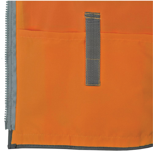 Pioneer Mesh Back Zip Front Surveyor Safety Vest, High Visibility Orange, Small, Polyester Sécurité Médic