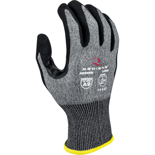RWG589 Cut Protection Coated Gloves, Size X-Small, 18 Gauge, Foam Nitrile Coated, HPPE Shell, ASTM ANSI Level A9/EN 388 Level F Sécurité Médic