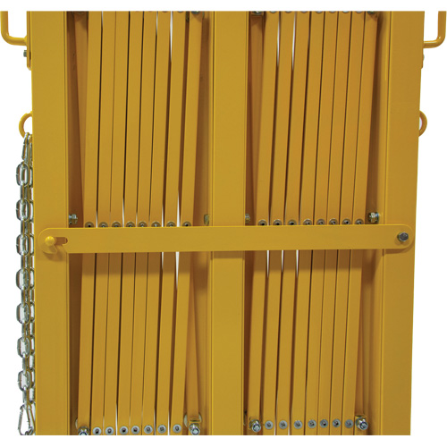Barri&egrave;re extensible, 84" h x 20' lo, Jaune Sécurité Médic