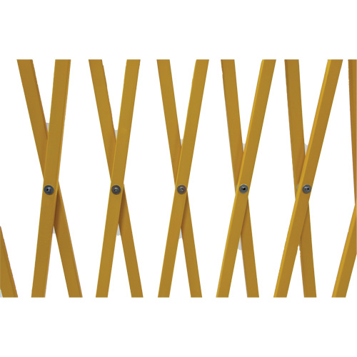 Barri&egrave;re extensible, 84" h x 20' lo, Jaune Sécurité Médic
