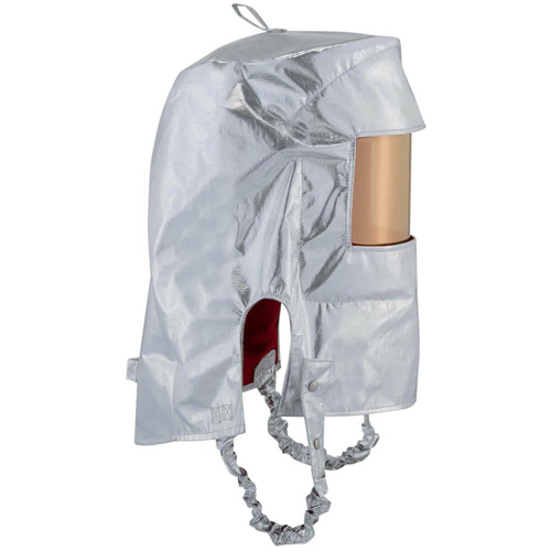 Cagoule r&eacute;fl&eacute;chissant la chaleur avec fen&ecirc;tre transparente dor&eacute;e Sécurité Médic