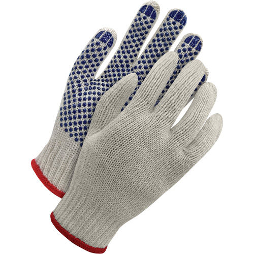 Gants en poly-coton Deny avec pois en PVC, Taille Moyen Sécurité Médic