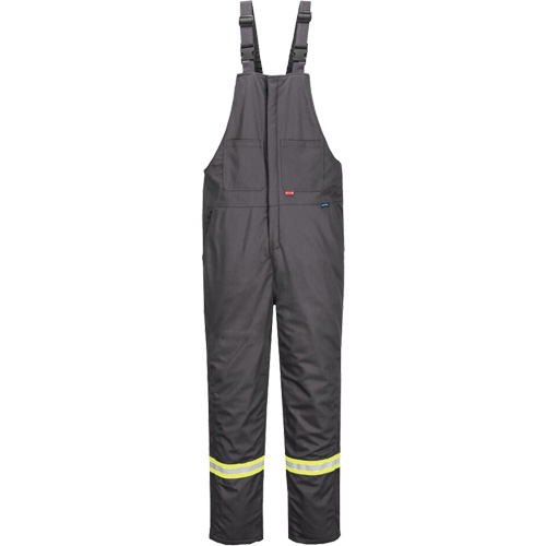 Bizflame&reg; 88/12 Insulated Bib Pants, Cotton/Nylon, Medium (Tall), Grey Sécurité Médic