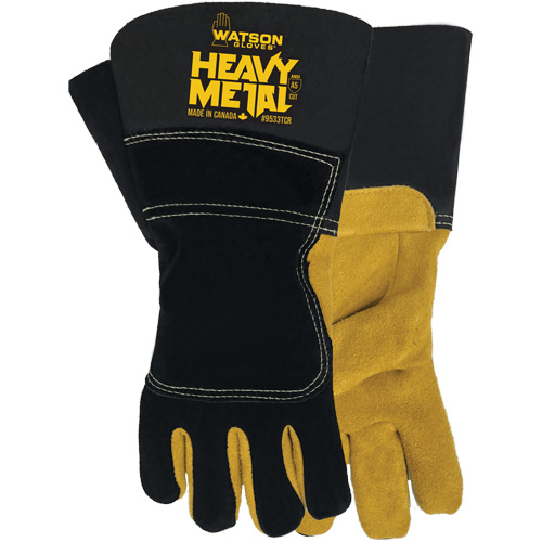 Black Velvet Winter Heavy Metal Welding Gloves, Size Small, Split Elkhide Shell, ASTM ANSI Level A5 Sécurité Médic