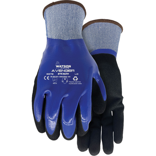 372 Stealth Avenger Gloves, Small, Nitrile Coating, 15 Gauge, RPET Shell Sécurité Médic