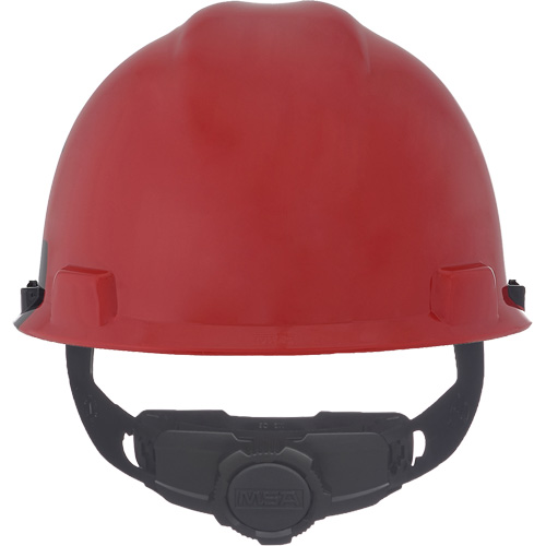 Specialty V-Gard&reg; Hard Hat, Ratchet Suspension, Black/Red Sécurité Médic