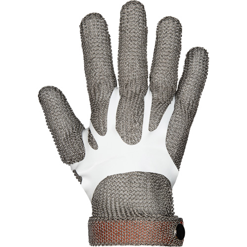 MMG Food Safe Metal Chainmail Gloves, Size 2X-Small, Stainless Steel Shell, ASTM ANSI Level A9 Sécurité Médic