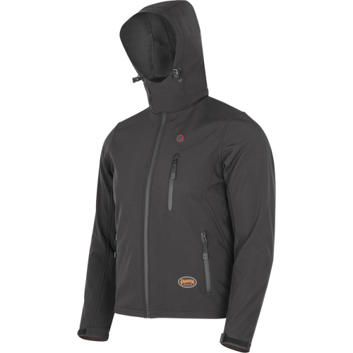 Veste chauffante Softshell, Hommes, Petit, Noir Sécurité Médic