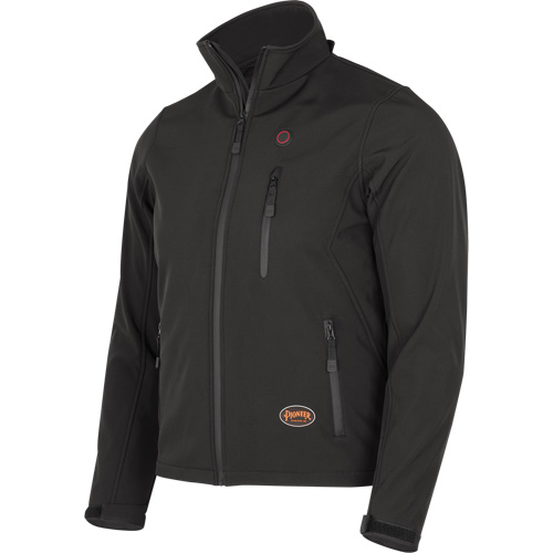 Veste chauffante Softshell, Hommes, Petit, Noir Sécurité Médic