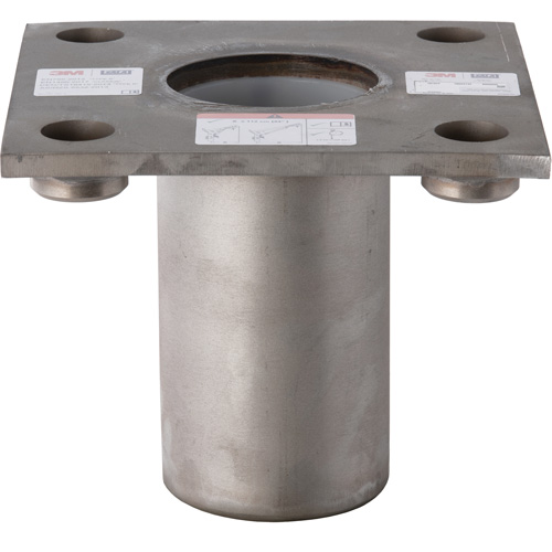 Base d'insertion principale en acier inoxydable avec plaque sup&eacute;rieure pour espace clos DBI-SALA Sécurité Médic
