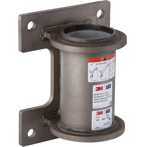 Socle de montage mural en acier inoxydable pour espace clos DBI-SALA Sécurité Médic