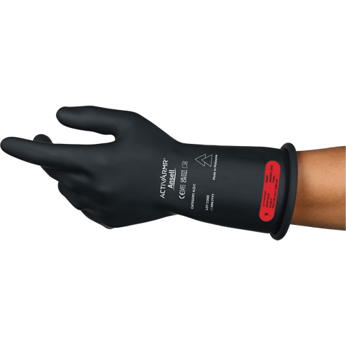 ActivArmr&reg; RIG R011BUL Ultra-Lightweight Electrical Insulated Gloves, ASTM Class 0, Size 9, 11" L Sécurité Médic