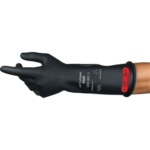 ActivArmr&reg; RIG R014BUL Ultra-Lightweight Electrical Insulated Gloves, ASTM Class 0, Size 8, 14" L Sécurité Médic