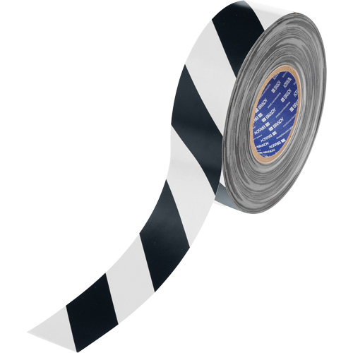 Ruban de marquage pour plancher ToughStripe Max, 2" x 100', Polyester, Noir et blanc Sécurité Médic