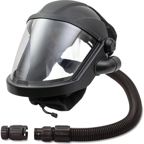 MAXSHIELD&reg; Supplied Air Respirator Shield with Cooler, Universal, Facepiece Sécurité Médic