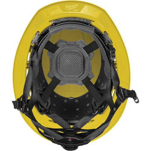 Casque de s&eacute;curit&eacute; &agrave; bordure complet BOLT, R&eacute;pond aux normes CSA type 2, Suspension Rochet, Non ventil&eacute; Sécurité Médic