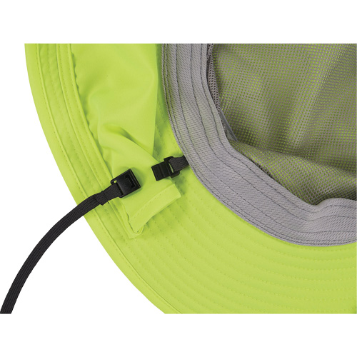 Chapeau de garde forestier 8934 Chill-Its avec prot&egrave;ge-nuque, petit/moyen, Lime haute visibilit&eacute; Sécurité Médic