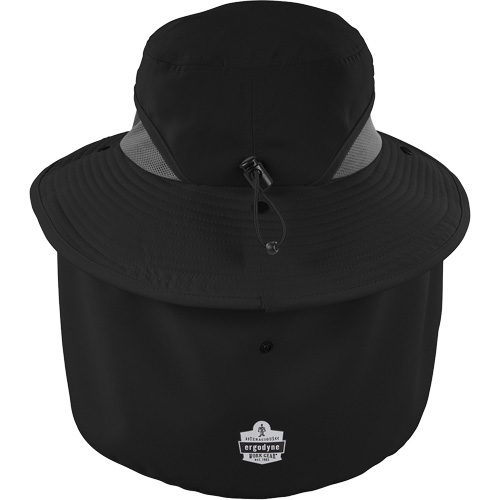 Chapeau de garde forestier 8934 Chill-Its avec prot&egrave;ge-nuque, petit/moyen, Noir Sécurité Médic